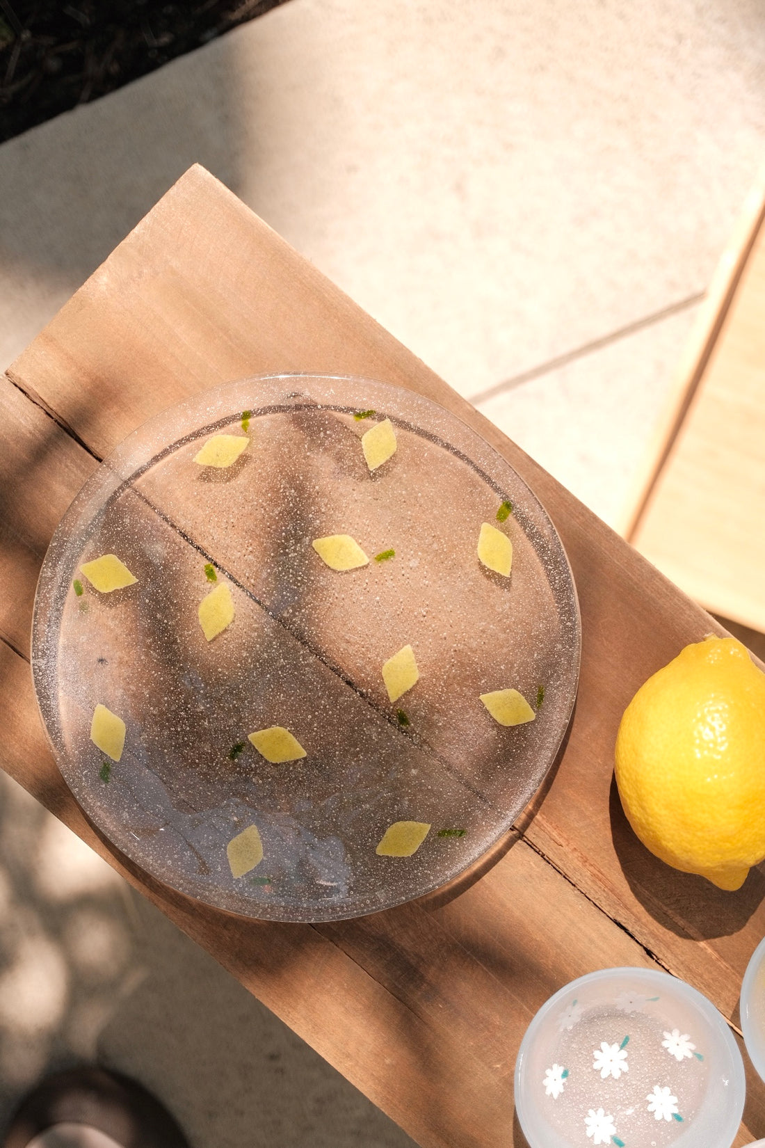 Fuji Glass Studio Lemon Plate 18cm