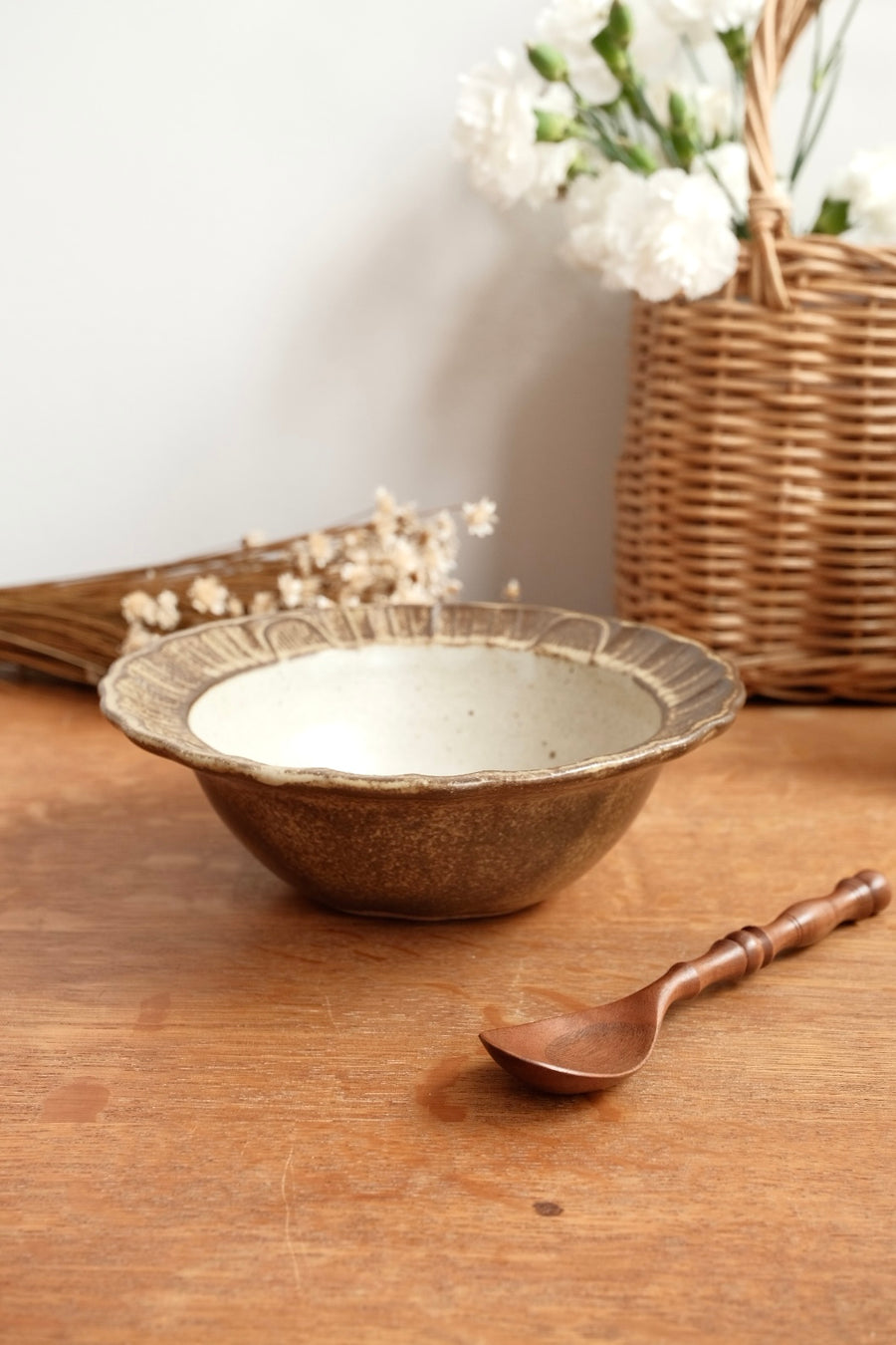 Mashiko Pottery Yoshizawa Lion Bowl