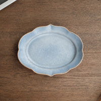 Norio Nakabayashi 中林範夫 Small Oval Plate - Blue NN07