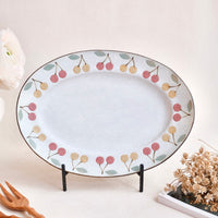 Kei Mitsumochi ミツ持啓 Oval Plate - Mix Cherry KM02