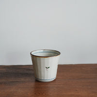 Kazuaki Shimura 志村和晃- Hand-Painted Floral Faceted Cup KAS06