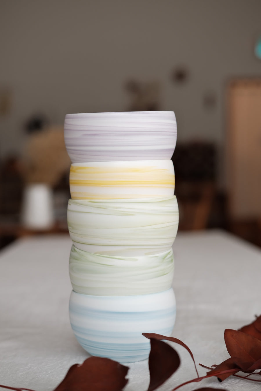 Twistable Glaze Egg Shape Coffee Cups - Baizhi Studio