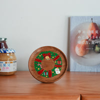Kiezakka 木繪雜貨 Pedestal Plate - Christmas KZ01
