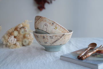 Akemi Suzuki 鈴木明美 - White Wall Collection - Ramen Bowl AS30