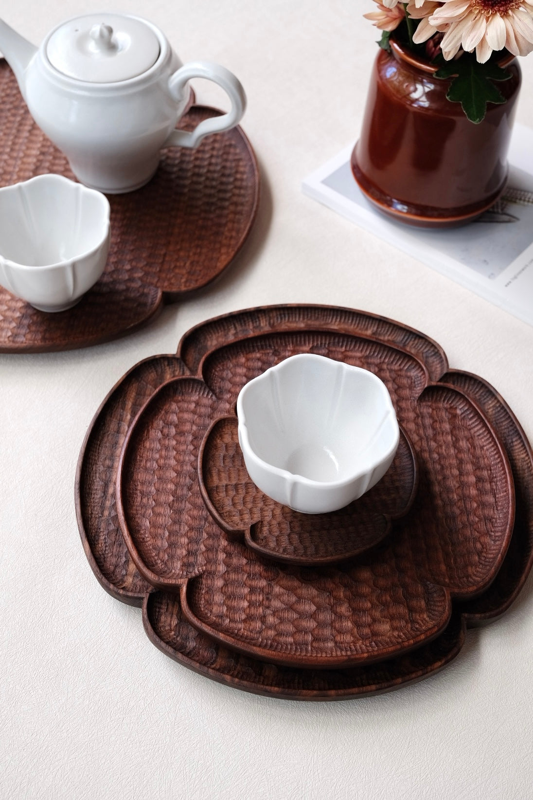 Kazunori Takatsuka 高塚和則 Walnut Wood Coaster KU02