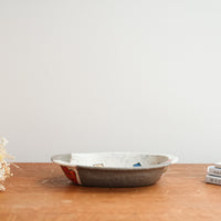 Hapun Pottery 拝志睦子 Oval Plate HP12