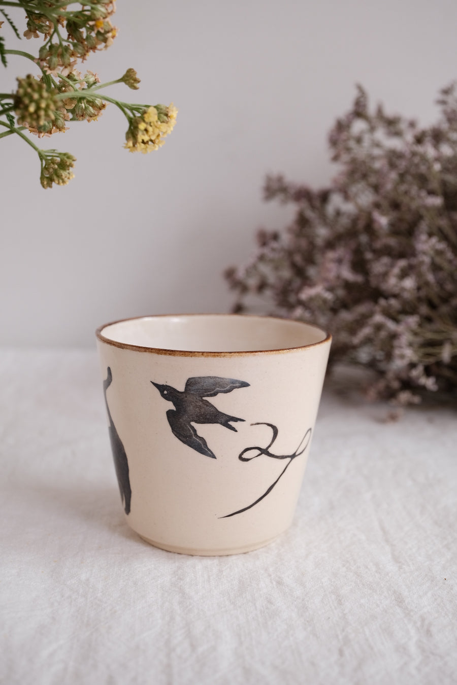 Nakagaki Tomoko Water Color Hand Painted Teacup  #2