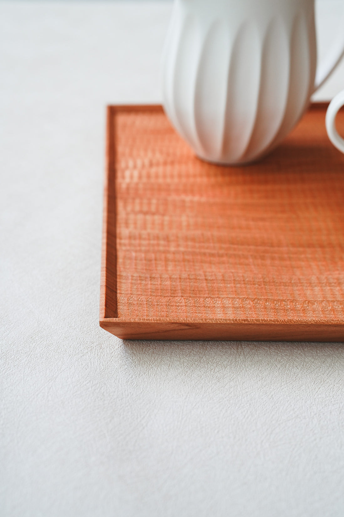Kazunori Takatsuka 高塚和則 Square Cherry Wood Tray KU04