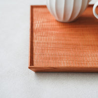 Kazunori Takatsuka 高塚和則 Square Cherry Wood Tray KU04