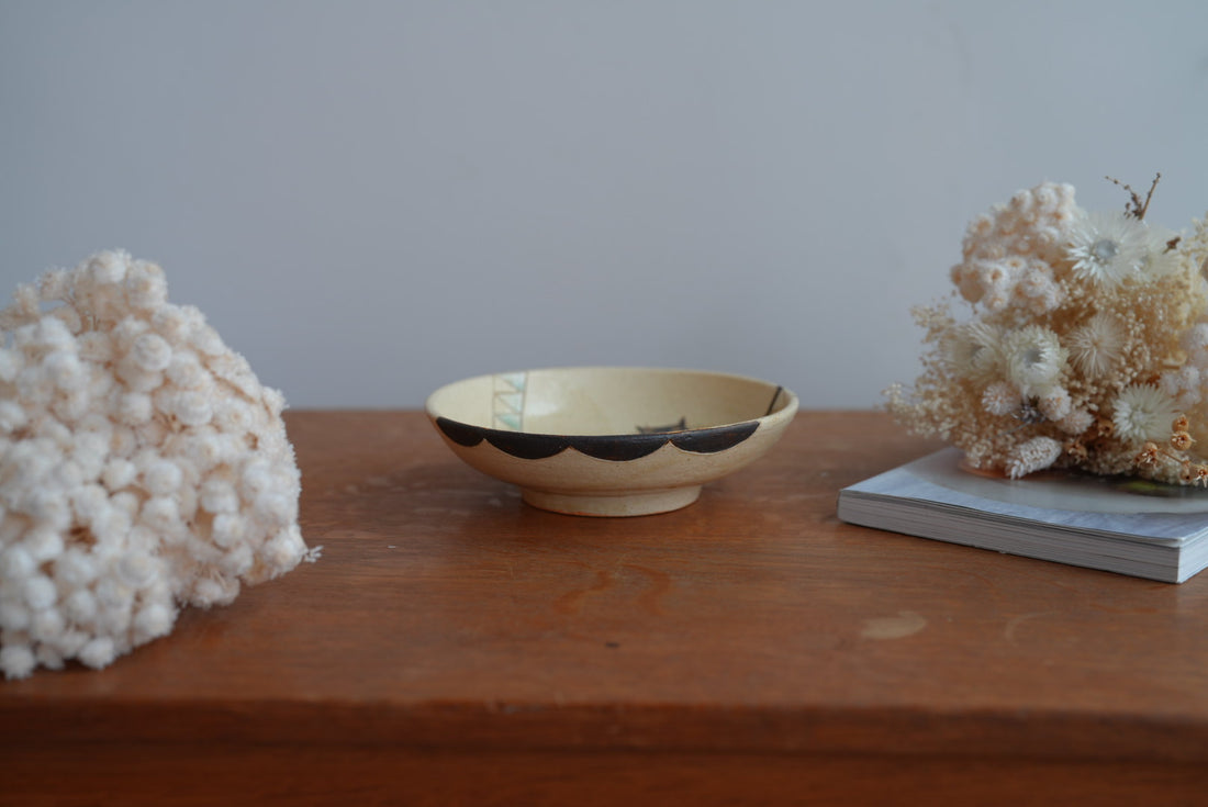 Shoko Hirano 平野照子 Cat Large Bowl SR14 #2