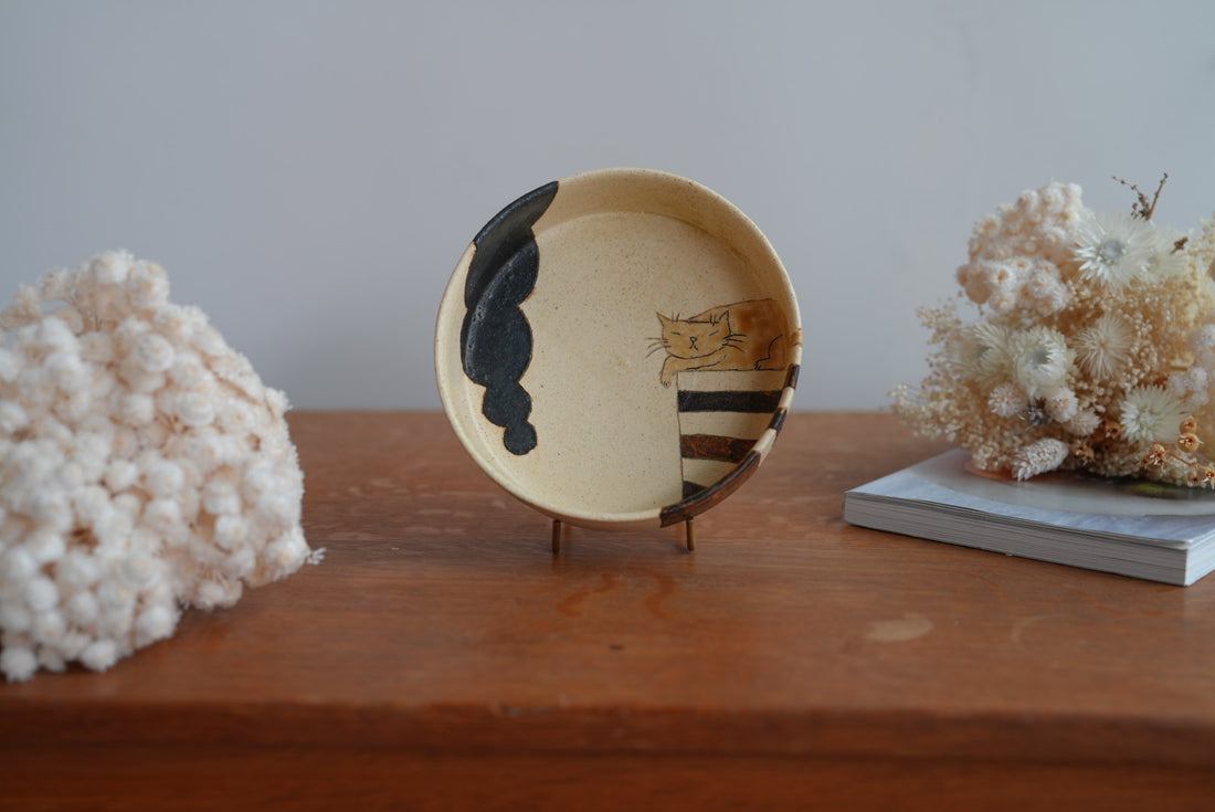 Shoko Hirano 平野照子 Cat Deep Plate SR07 #3