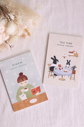 Mariko Fukuoka x Cozyca Products Postcard NoteBook
