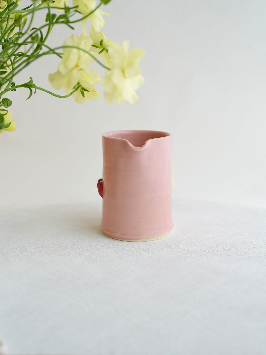 Fumiko Kondo 近藤布美子 - Pink Rabbit Large Jug FK28