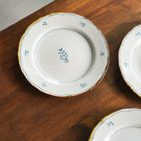 Kazuaki Shimura 志村和晃- Sometsuke Floral 6" Rimmed Plate KAS03