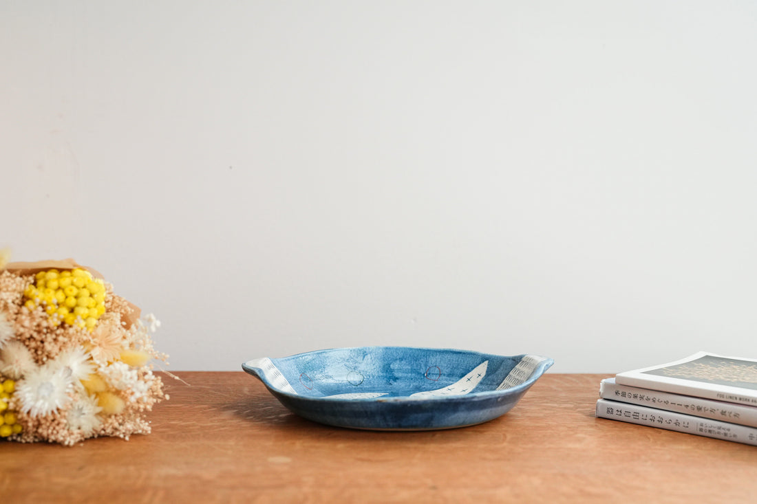 Hapun Pottery 拝志睦子 Large Plate HP16