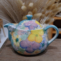 Seto Ware Flower Teapot