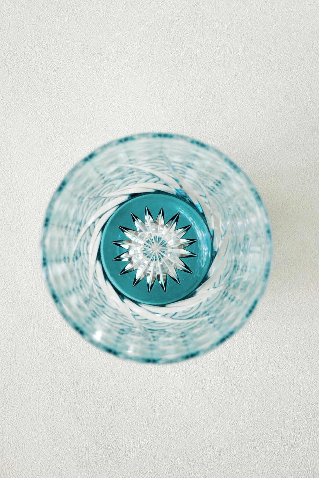 Harisho Yamada Glass - 漣-sazanami Whiskey Crystal Glass - Light Blue