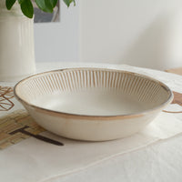 Mashiko Pottery Lined Deep Plate