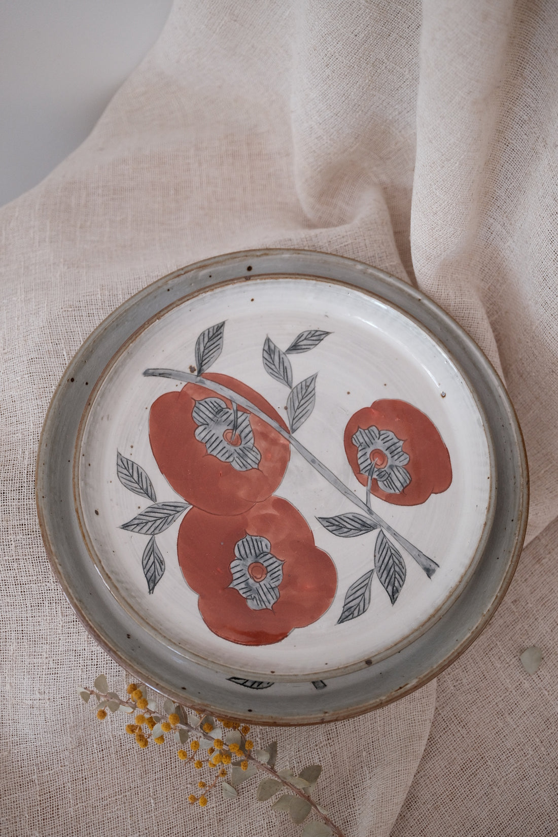 Cool Banana Hand Craft Plate - Persimmon