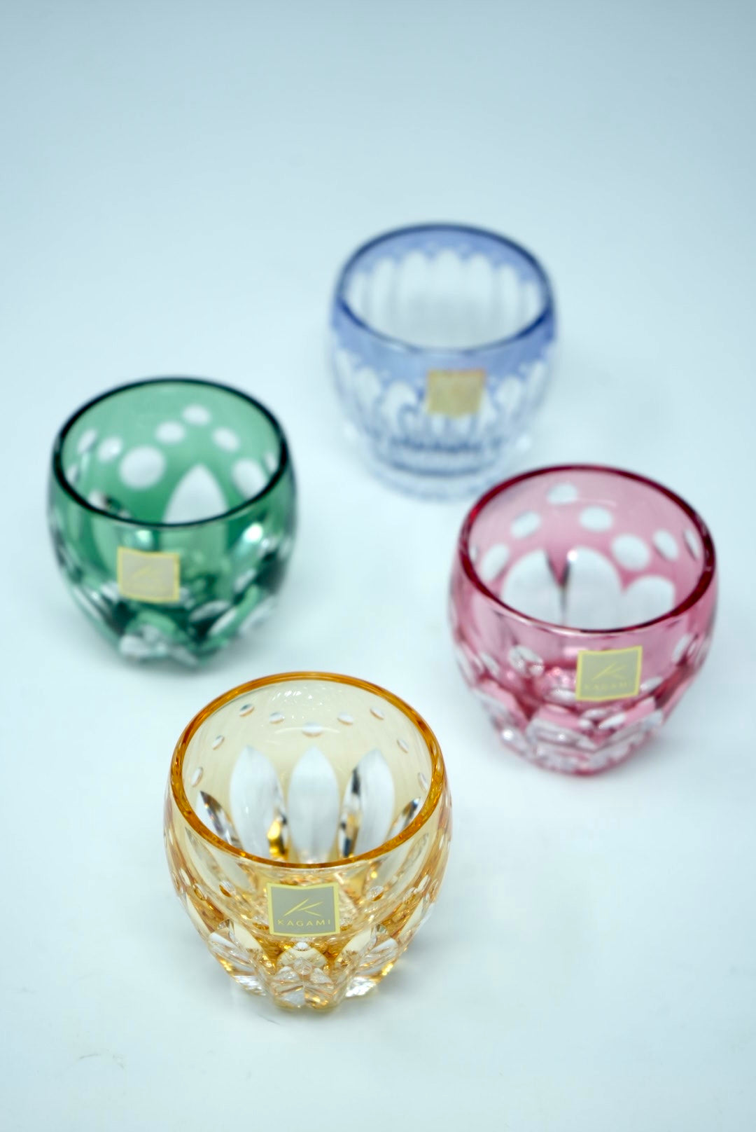 Kagami Crystal - Sake Glass, Edo Kiriko &quot;Daffodil&quot; By Satoshi Nabetani