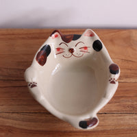 Hasami Arita ware Friendly Cat Small Bowl