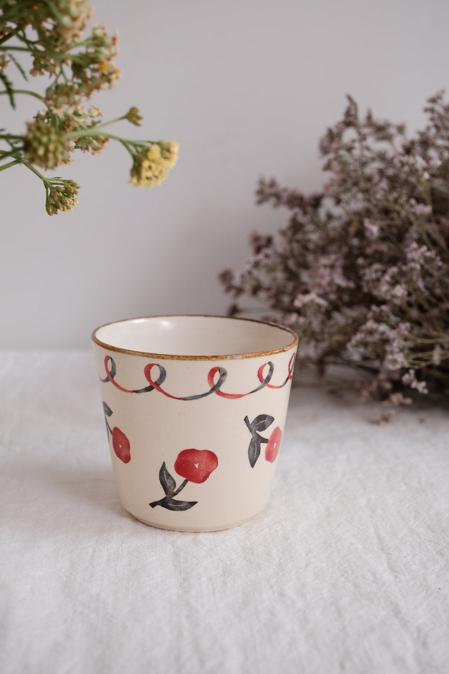 Nakagaki Tomoko Water Color Hand Painted Teacup  #4