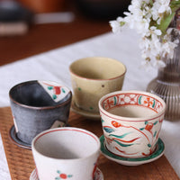 Mino Ware Tea Cup and Saucer