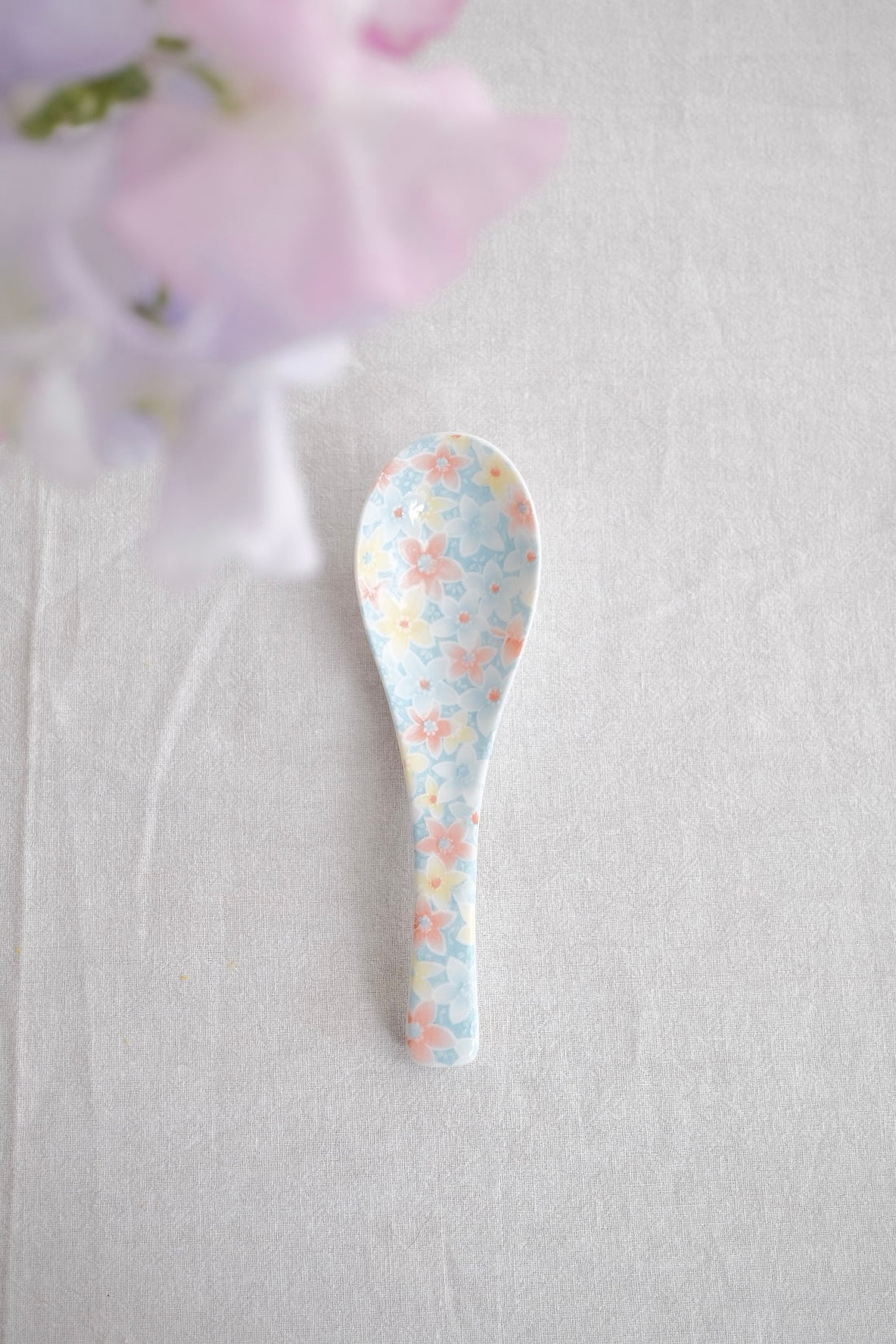 Japanese Ceramic Soup Spoon