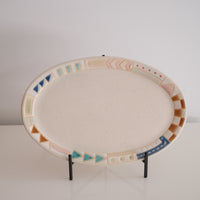 Makiko Furukawa 古川真紀子 Geometry Oval Plate - Medium