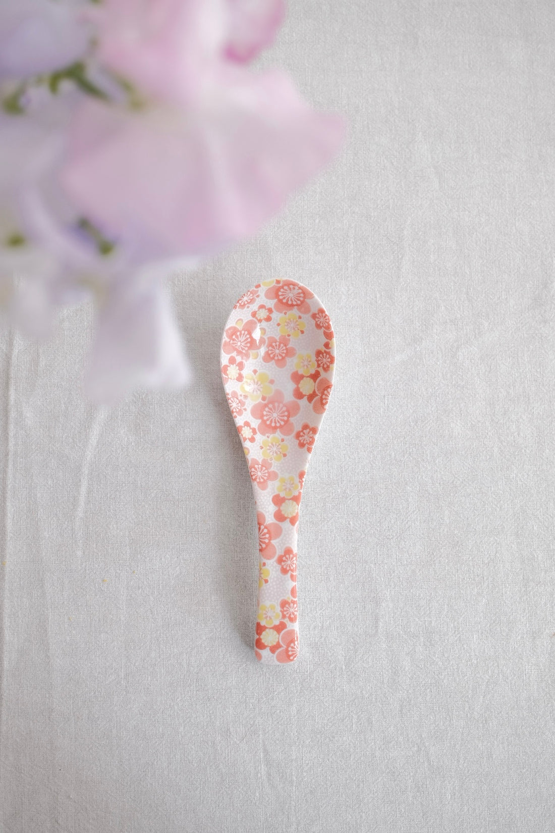 Japanese Ceramic Soup Spoon