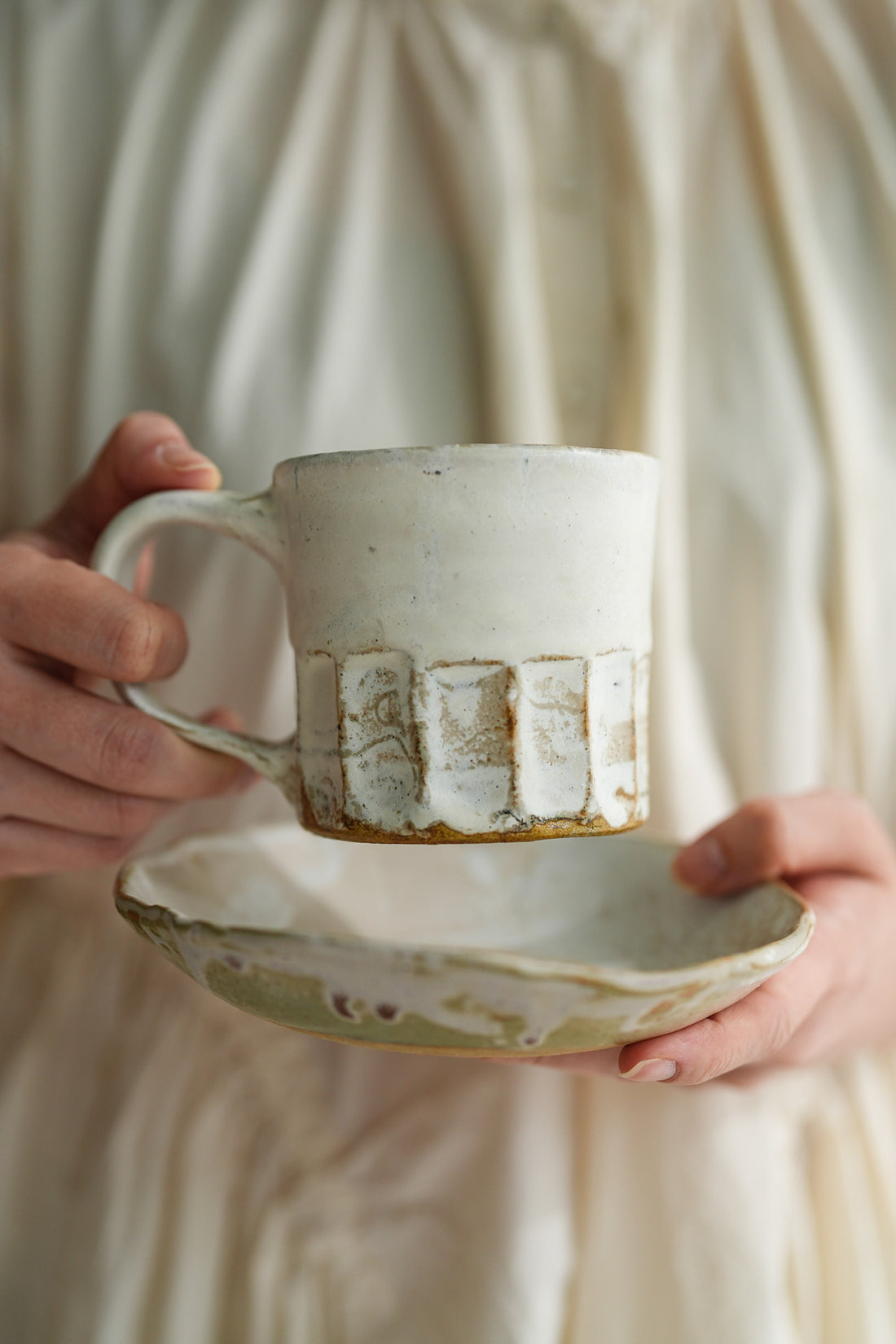 Tatsuo Horimizu 堀水達雄 White Mug TH01