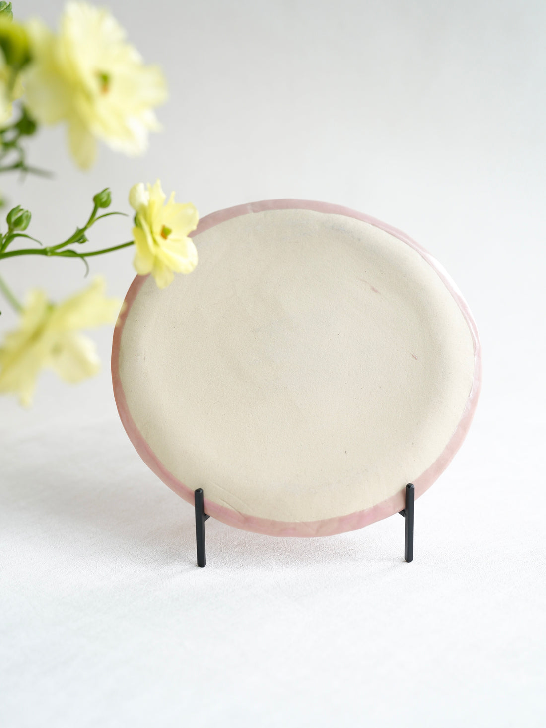 Fumiko Kondo 近藤布美子 - Pink Rabbit Small Plate FK31