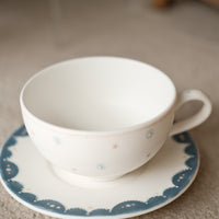 Little Snowflake Ceramic Mug & Saucer Set