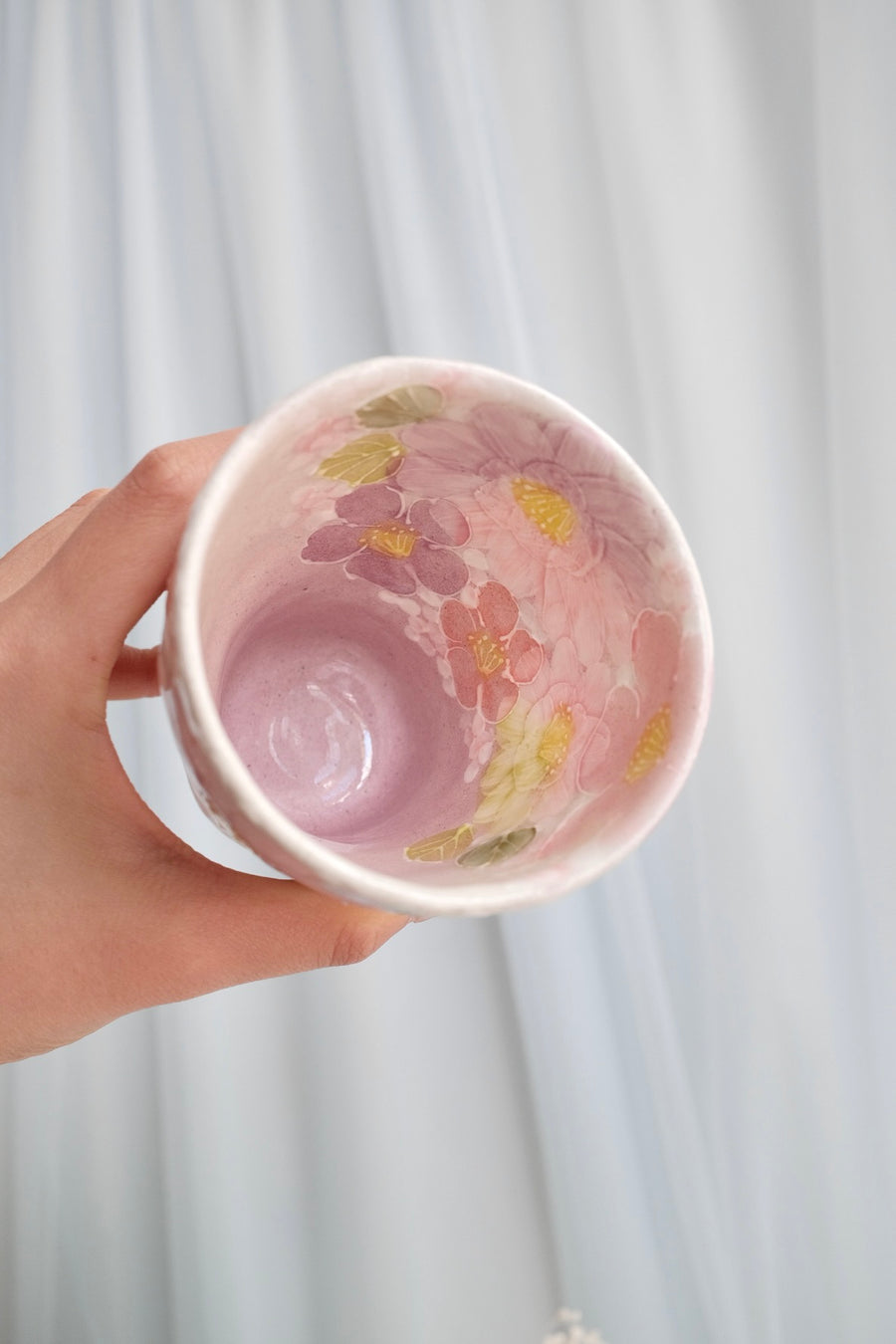 Seto Ware Flower Coke Cup