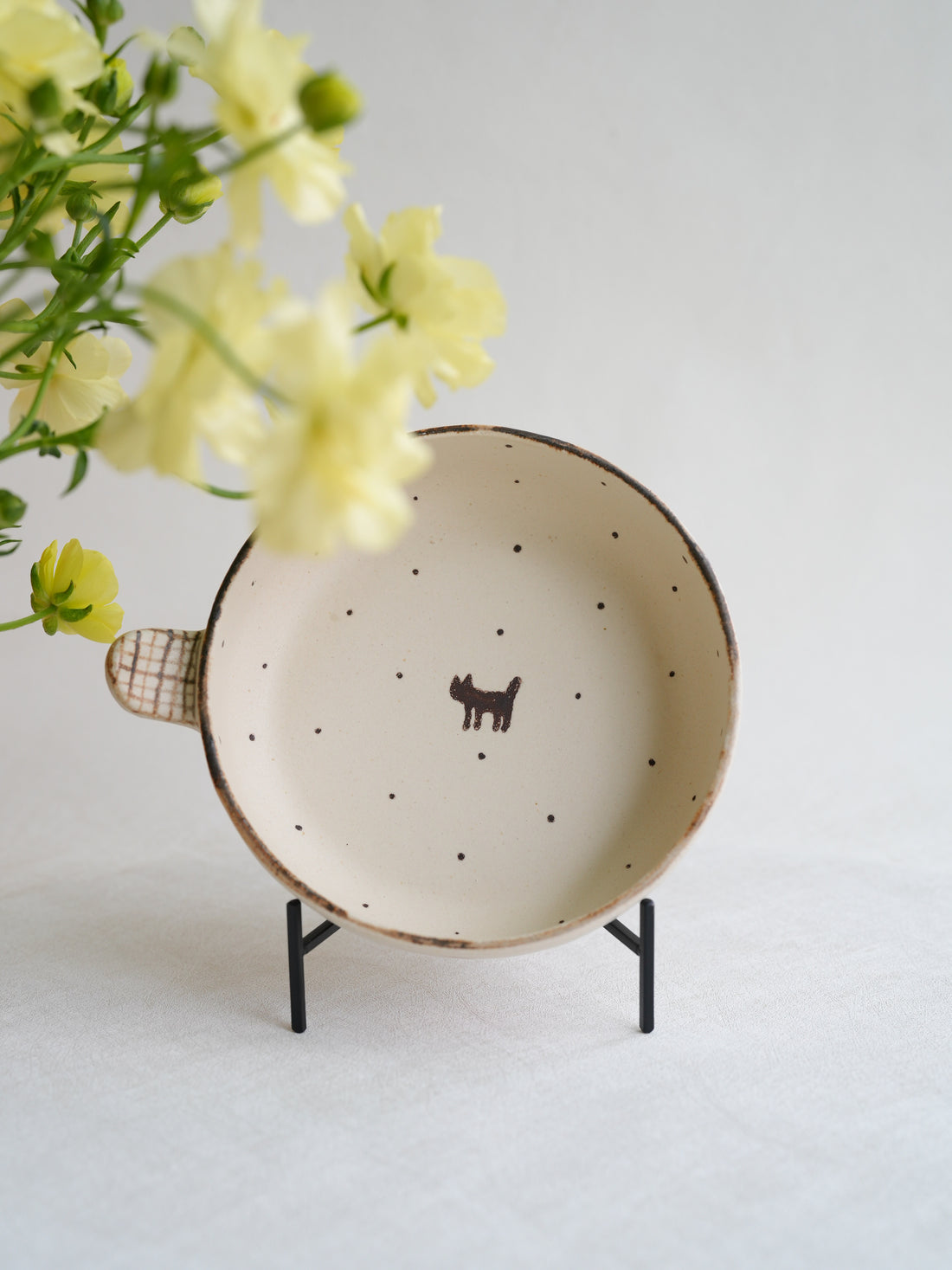 Misuzu Ishigami 石神美鈴 Animal Deep Plate with Handle MIS16