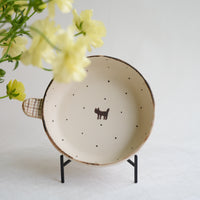 Misuzu Ishigami 石神美鈴 Animal Deep Plate with Handle MIS16
