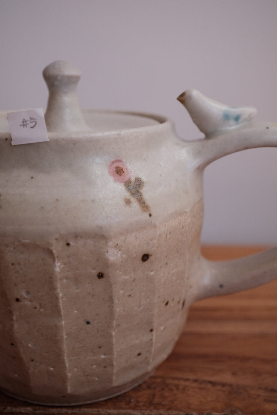 Haruko Harada 原田晴子 Tea Pot with a Bird - HH10 #5