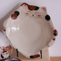 Hasami ware Lucky Cat Large Plate