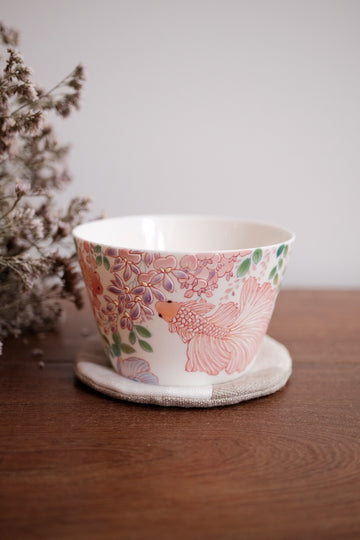 Baizhi Studio- Wisteria Betta Fish Coffee/Tea Cup