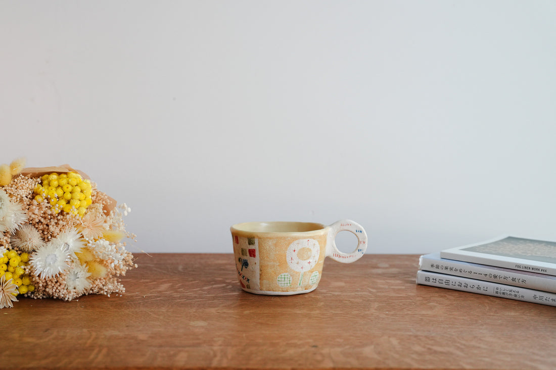 Hapun Pottery 拝志睦子 Mug with Flat Handle HP19