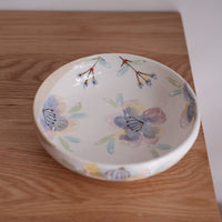 Seto-Yaki Hand-Painted Round Deep Bowl Dinner Plate