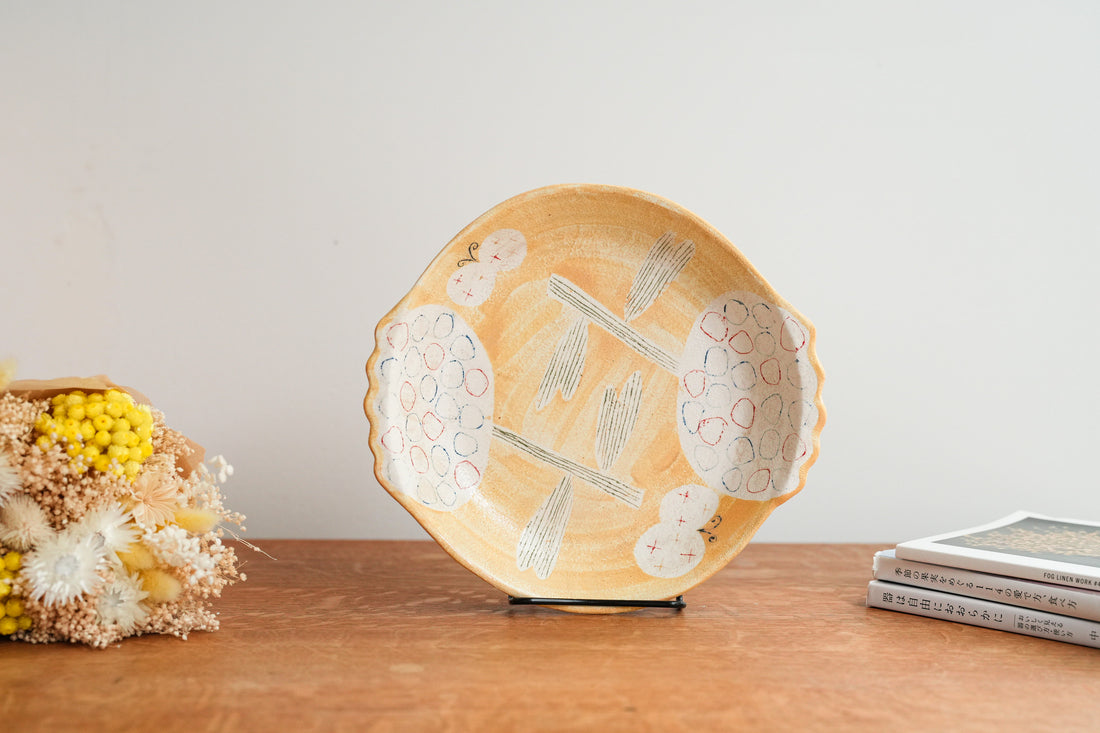 Hapun Pottery 拝志睦子 Large Plate HP16