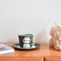 Akemi Nakamura 中村明美 Animal Mug with Saucer AN09