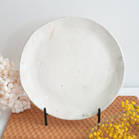 Tatsuo Horimizu 堀水達雄 White Round Plate TH04