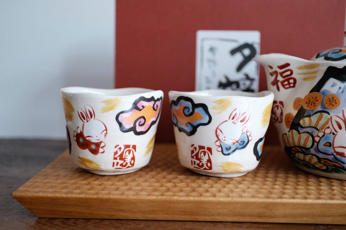 夕立窯 Japanese Style Tea Set - Blue Mt. Fuji