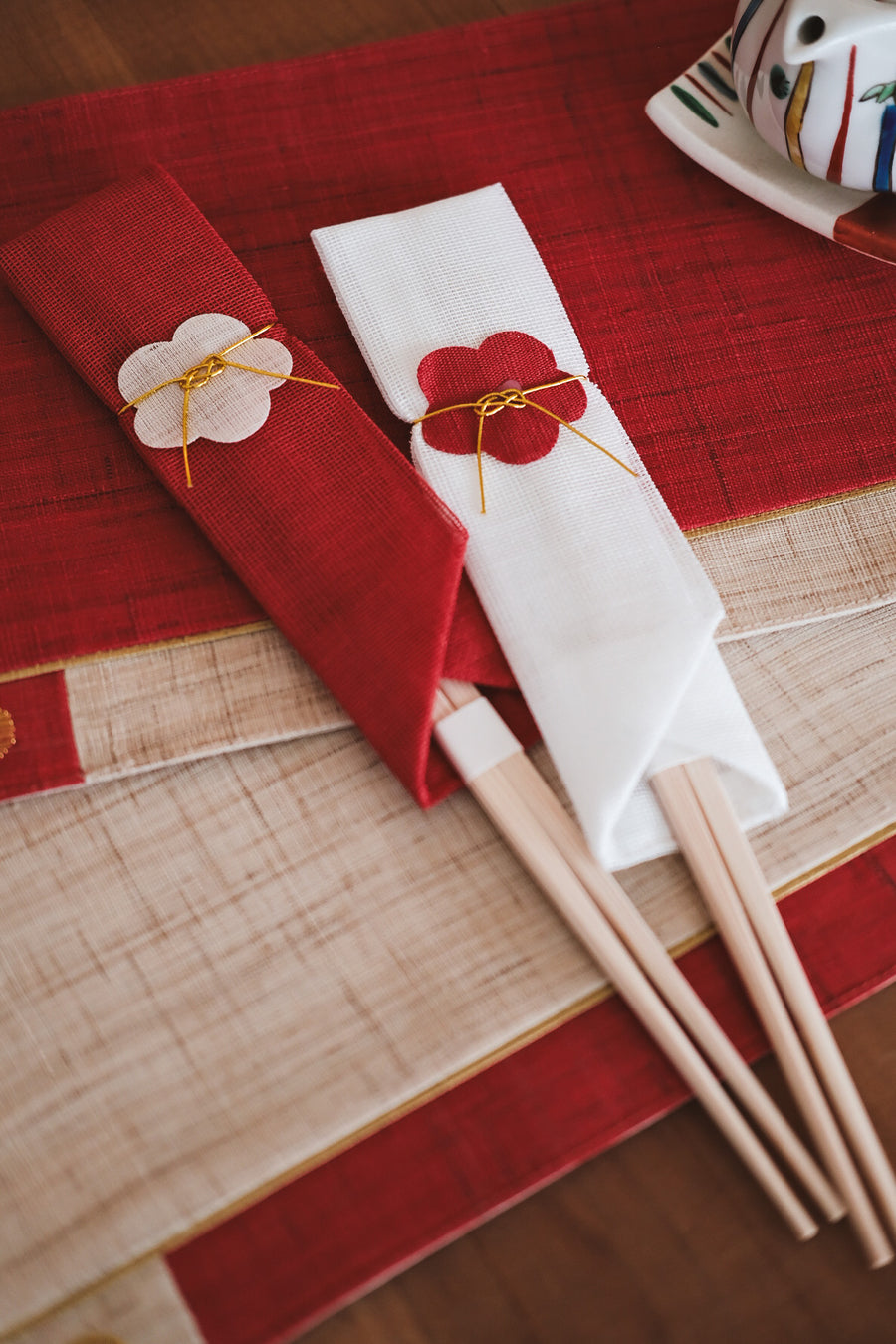 New year chopsticks cover & chopsticks set of 2