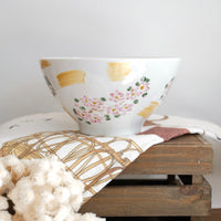 夕立窯 Fully Handmade Ramen Bowl - Sakura & House