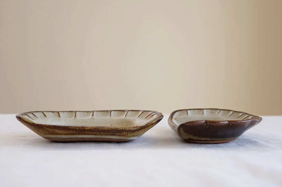 Mashiko Pottery Yoshizawa Dumpling Mini Plate