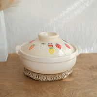Donabe Banko Ware No.8 Strawberry Clay Pot