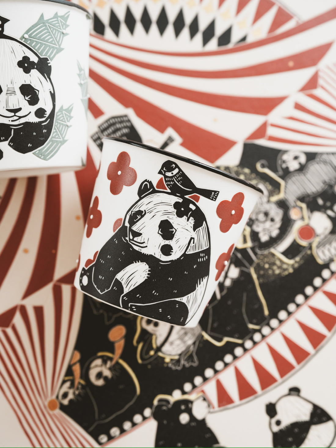 Shirogarasu Studio Flower Panda Free Cup BY20